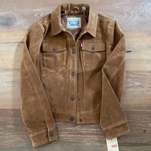 Levi’s faux suede brown jacket